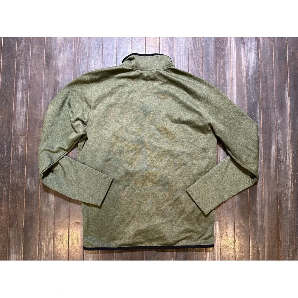 The North Face Mens Skyline Full Zip Fleece Jacket Green Heather Portfolio Tech